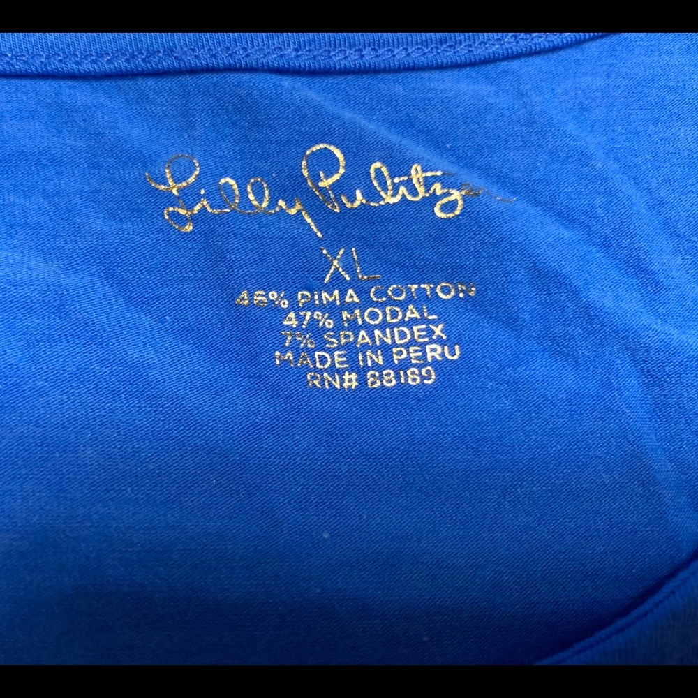 Lilly Pulitzer XL Pima Cotton Racerback Tank